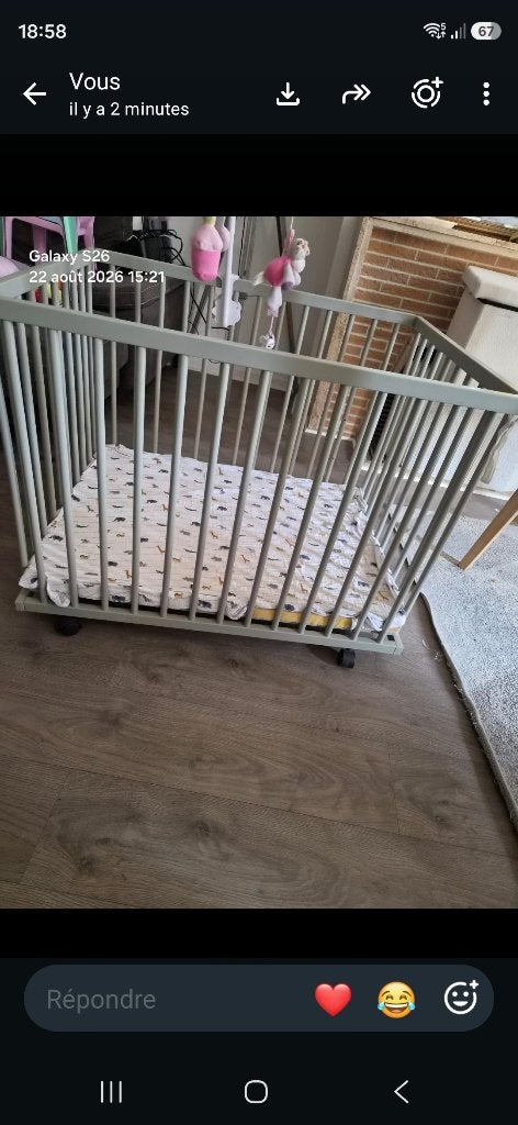 Parc bebe, Kinderen en Baby's, Ophalen, Zo goed als nieuw, Rechthoekig, In hoogte verstelbaar