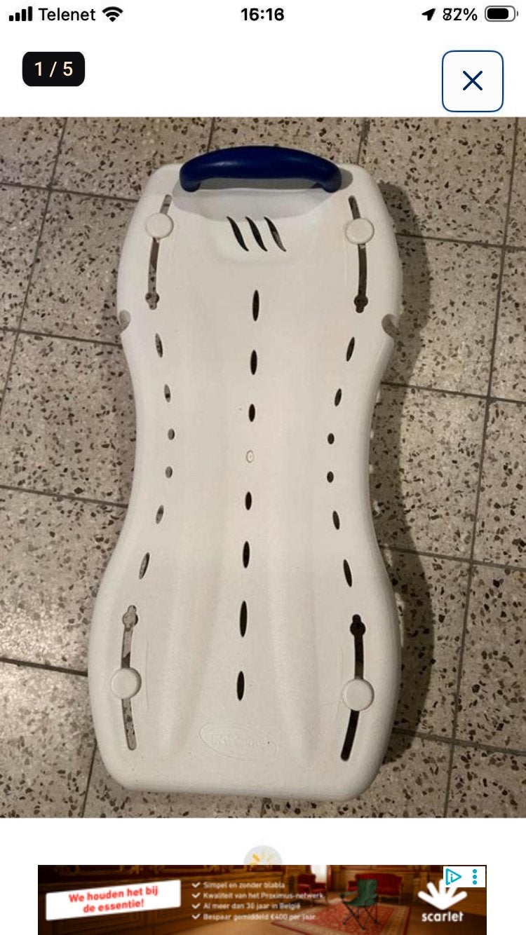 Stoeltje voor op ligbad, Enlèvement, Comme neuf