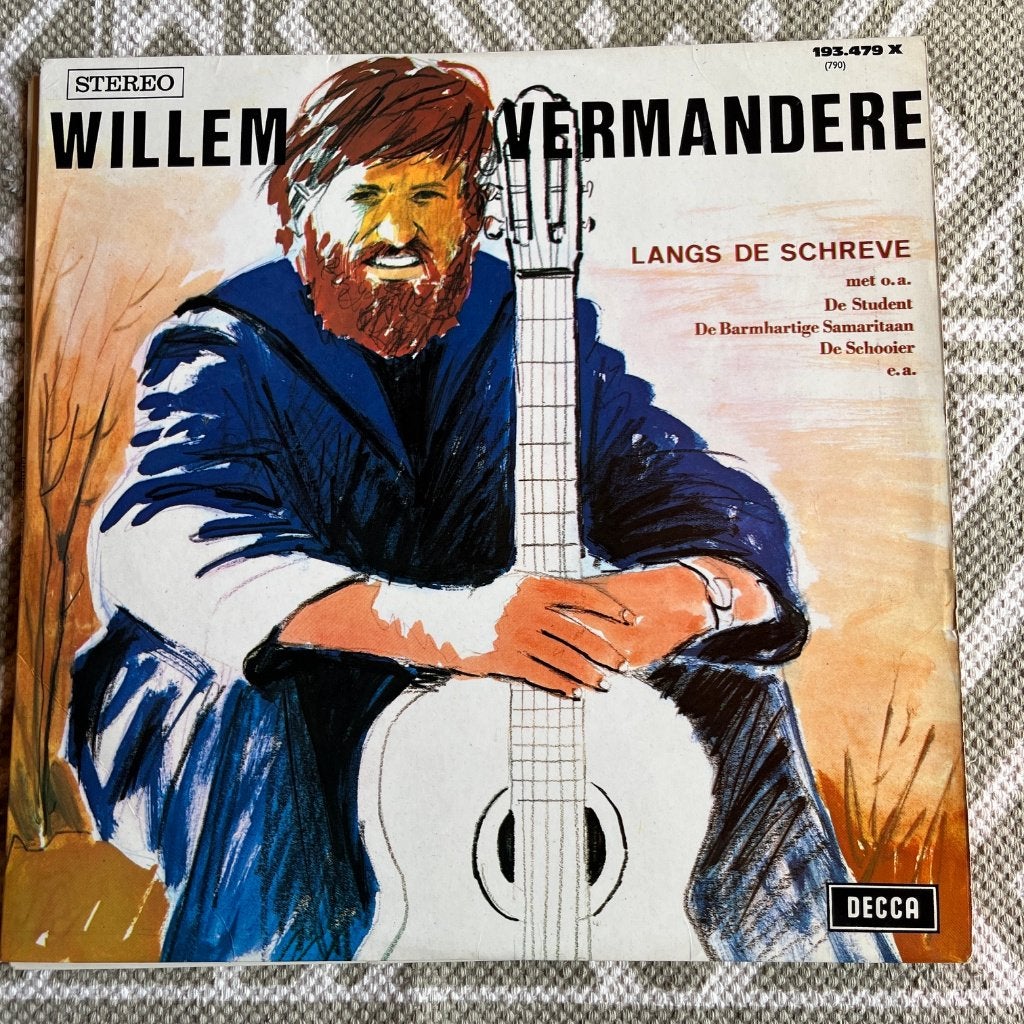 Willem Vermandere – Langs De Schreve, Ophalen of Verzenden, Gebruikt, LP