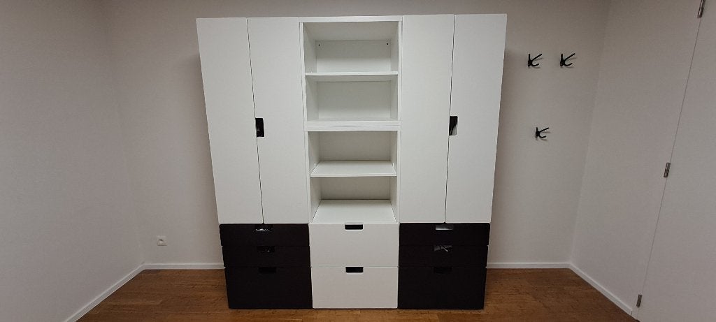 3x Ikea kast wit/zwart Stuva 60 cm x 51cm x 193cm, Ophalen, Zo goed als nieuw, Kast