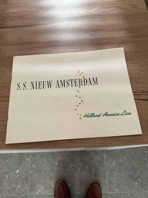 brochure S.S. Nieuw Amsterdam Holland Amerca line, Verzamelen, Ophalen, Info@hollandame.li, Holland america line, Zo goed als nieuw
