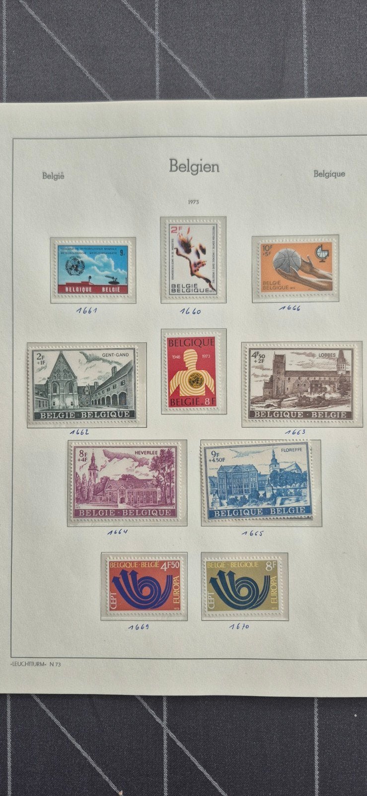 timbres de 1973, Timbres & Monnaies, Sans timbre, Enlèvement ou Envoi, Non oblitéré, Timbre-poste