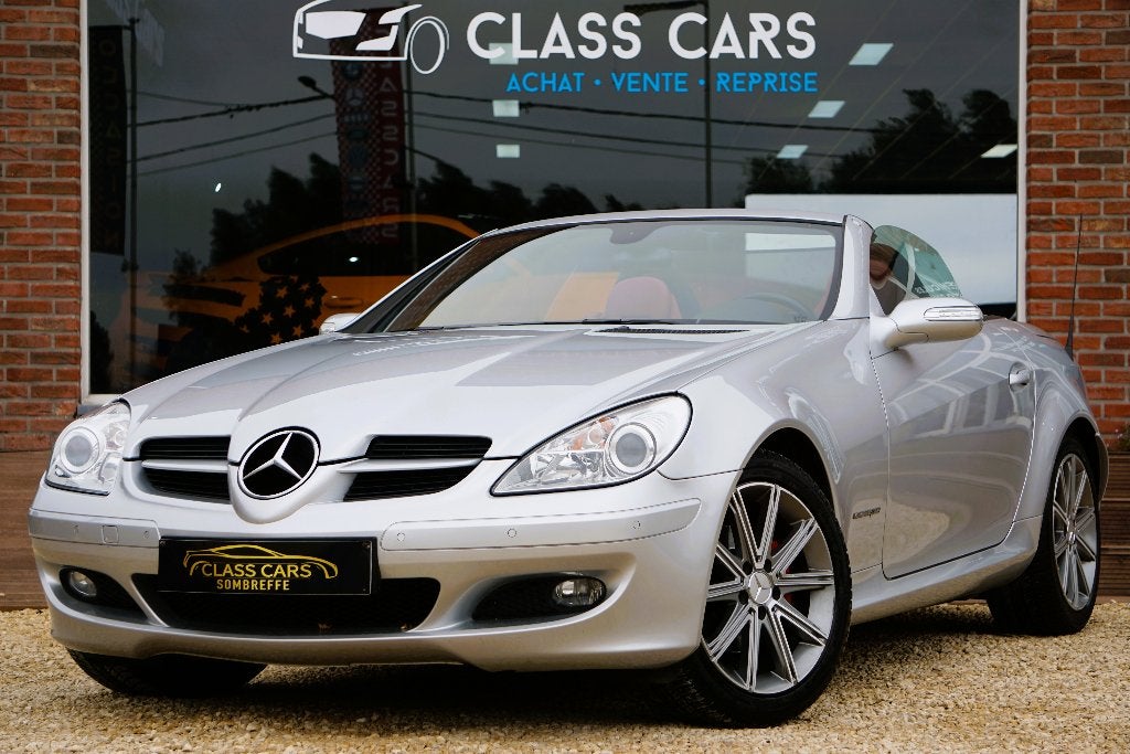 MERCEDES SLK 200 AMG Edition AUTO, Autos, Cuir, Argent ou Gris, Achat, 4 portes