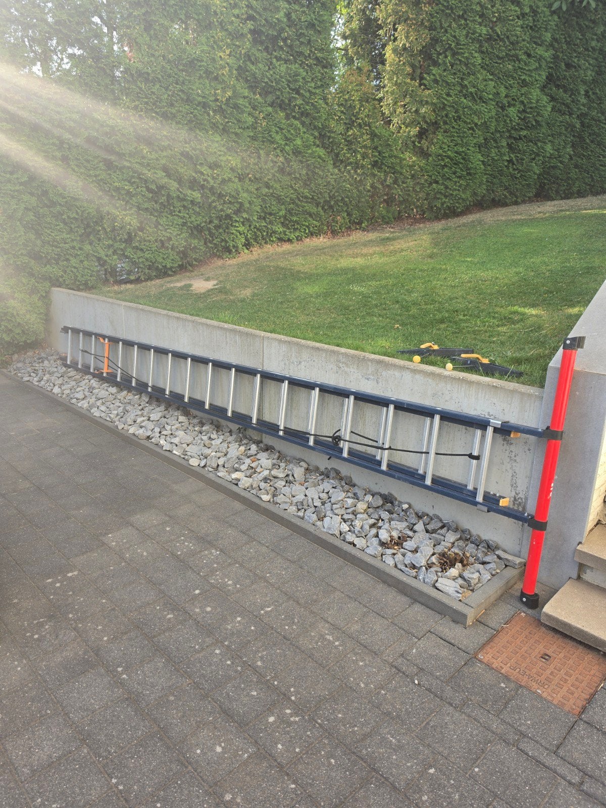 Wienese supreme ladder 2x18, Doe-het-zelf en Bouw, Ophalen, Zo goed als nieuw, Ladder, Opvouwbaar of Inschuifbaar