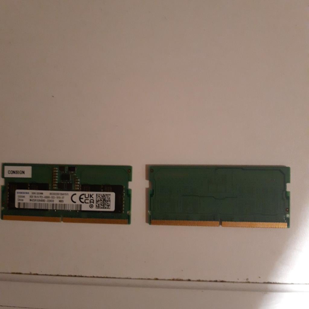 16GB, DDR5 Ram, 4800MHz, SODIMM (laptop), Samsung., Computers en Software, RAM geheugen, Ophalen of Verzenden, Zo goed als nieuw