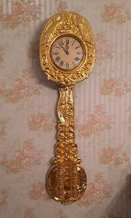 Antieke  gouden hangklok, Antiek en Kunst, Ophalen