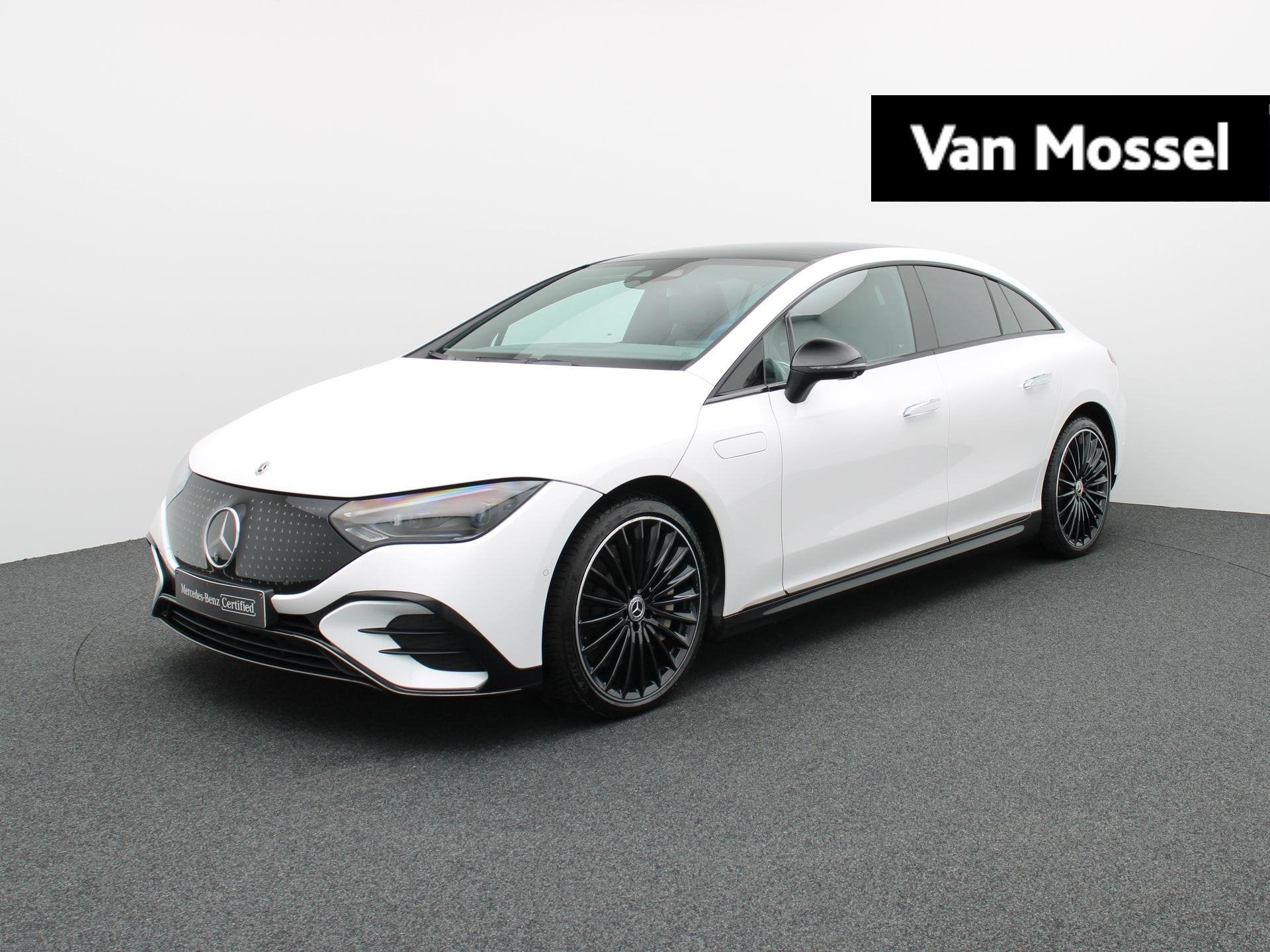 Mercedes-Benz EQE 350 AMG Line + AIRMATIC + PANO DAK + BURME, Auto's, Mercedes-Benz, Automaat, Wit, 96 kWh, EQE