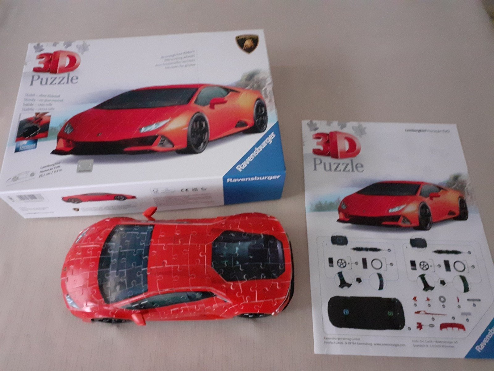 3D puzzel Lamborghini, Ophalen of Verzenden, Zo goed als nieuw