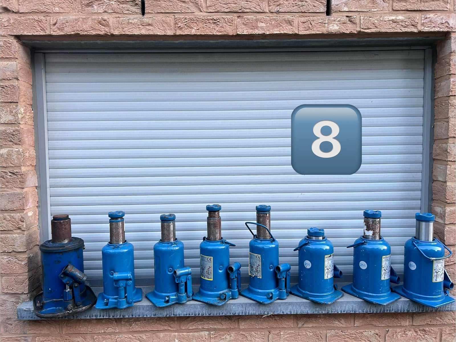 Cric hydraulique en bouteille, Enlèvement