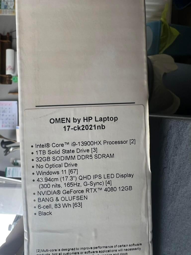 Pc gaming hp omen, Computers en Software, Desktop Pc's, Ophalen, 32 GB, Intel Core i9, Zo goed als nieuw