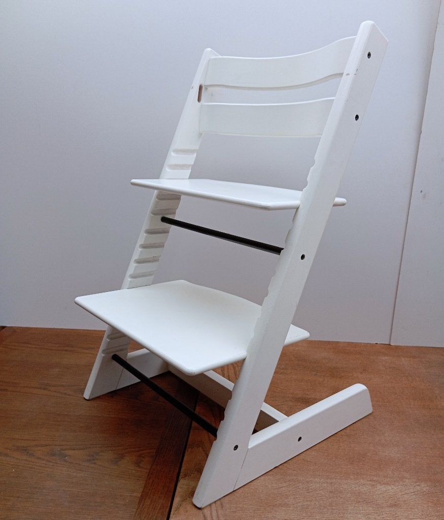 CHAISE STOKKE TRIPP TRAPP CHAISE POUR ENFANT BLANCHE, Enfants & Bébés, Enlèvement, Utilisé, Chaise évolutive