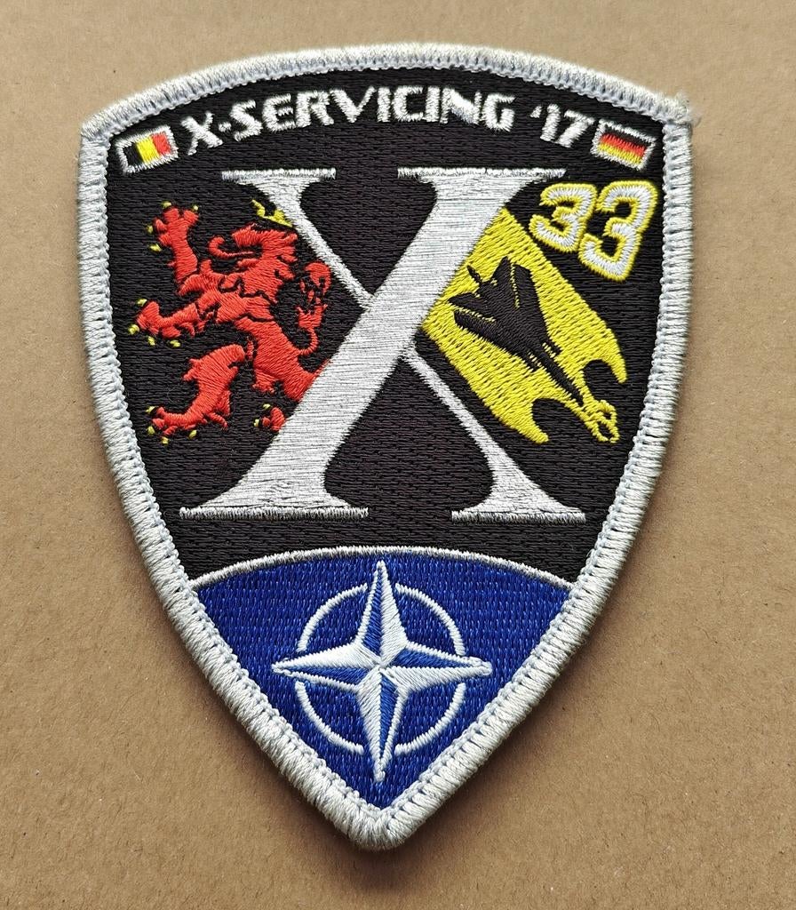X-Servicing 2017 - 10e Tactische Vleugel  Kleine Brogel, Ophalen of Verzenden, Luchtmacht, Embleem of Badge