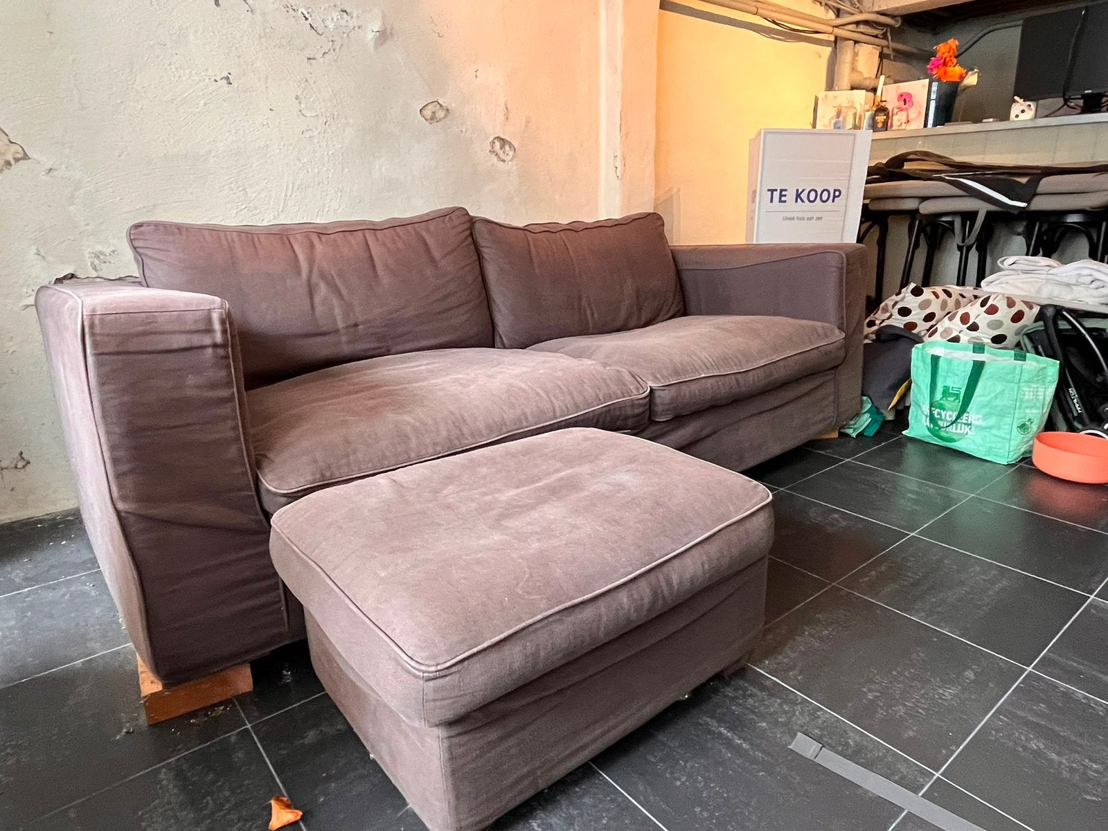 Gratis 3 zit sofa, Maison & Meubles, Enlèvement, Utilisé, Tissus