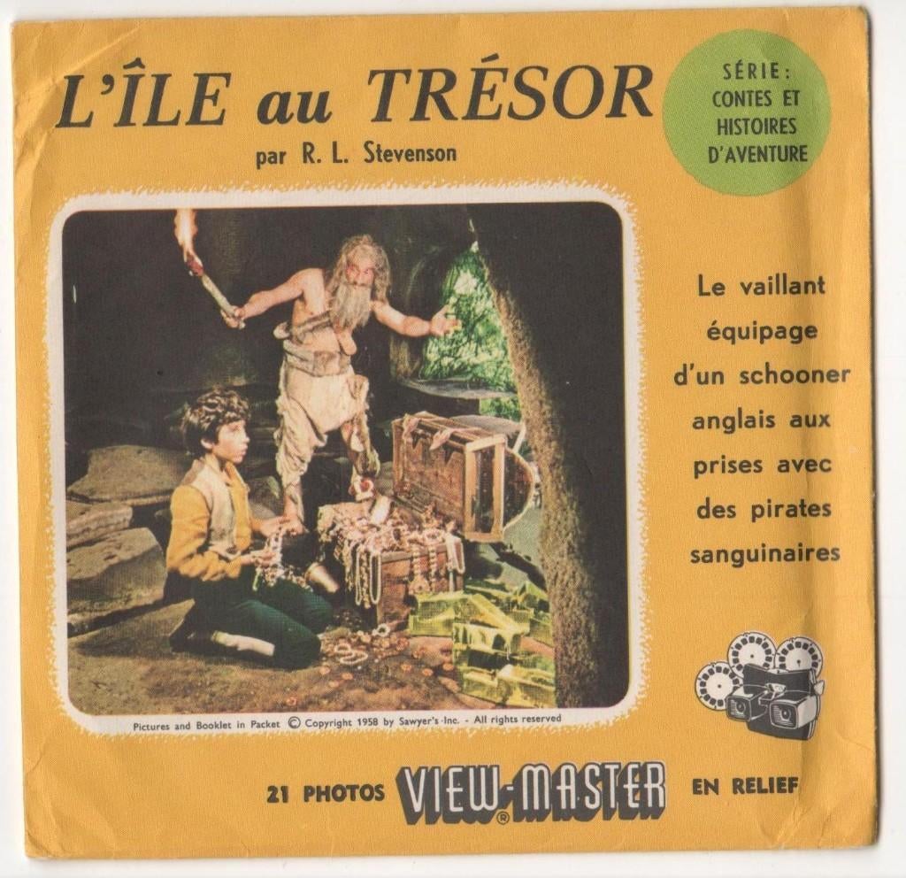 View-master Treasure Island B 432 boekjes in FR en NL, Ophalen of Verzenden