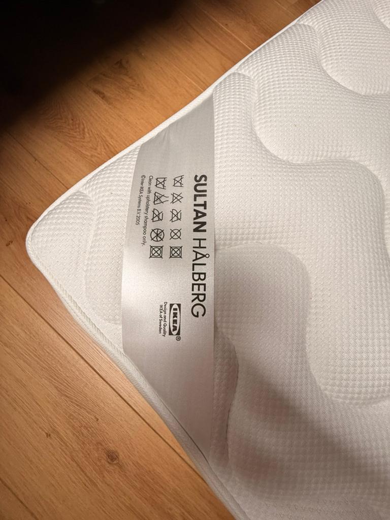 Matras IKEA sultan Hålberg 80x200 in nieuwstaat, Ophalen, Eenpersoons, Nieuw, 80 cm