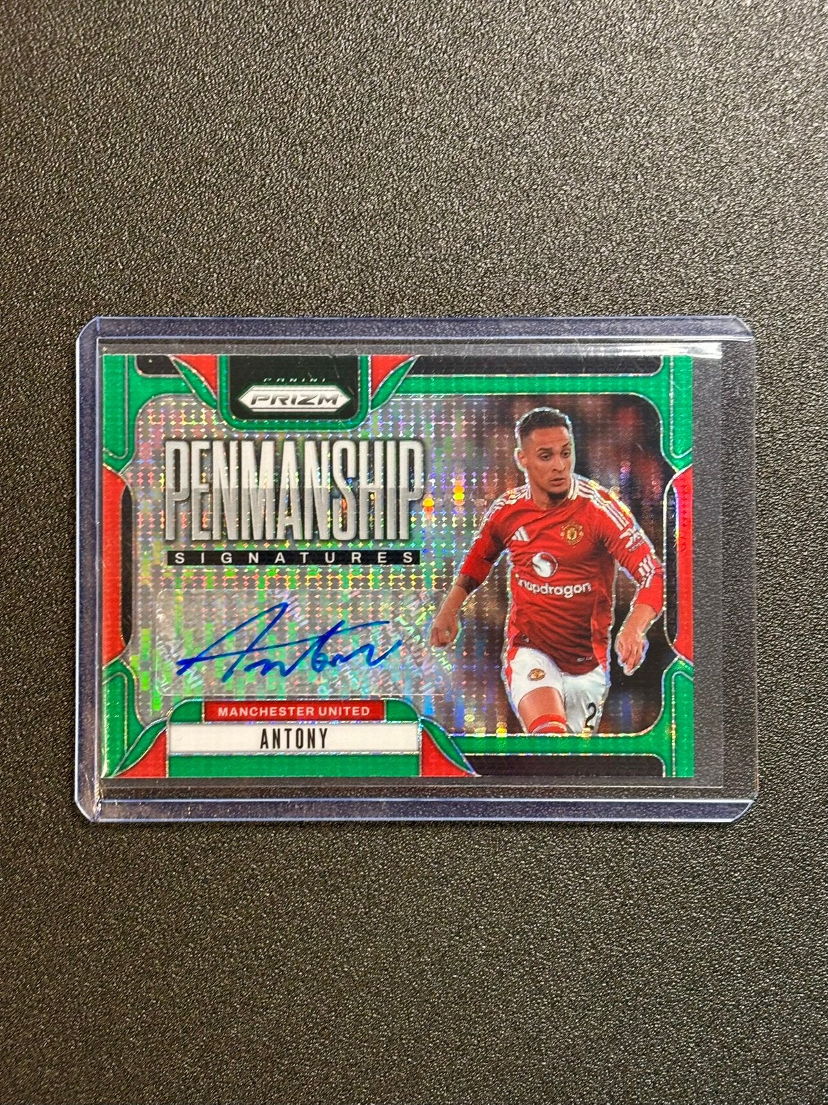 Antony 2024 Panini Prizm Autograph Penmanship Green Pulsar, Ophalen of Verzenden, Nieuw, Plaatje
