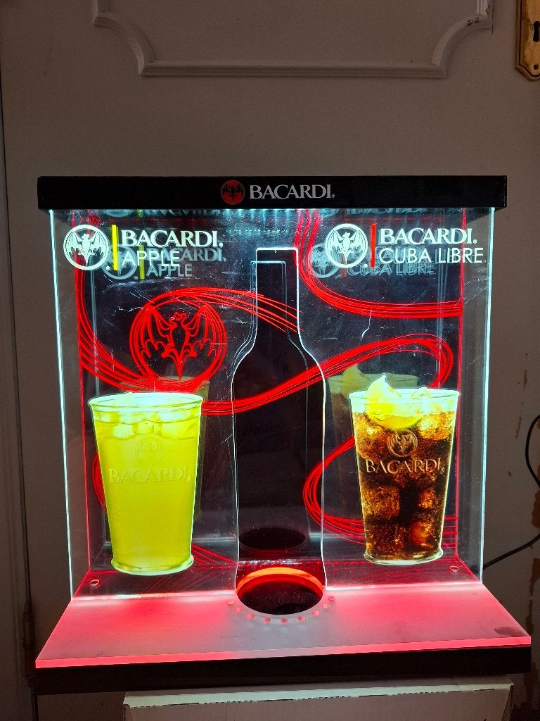 Enseigne lumineuse Bacardi, Collections, Enlèvement ou Envoi, Neuf, Table lumineuse ou lampe (néon)
