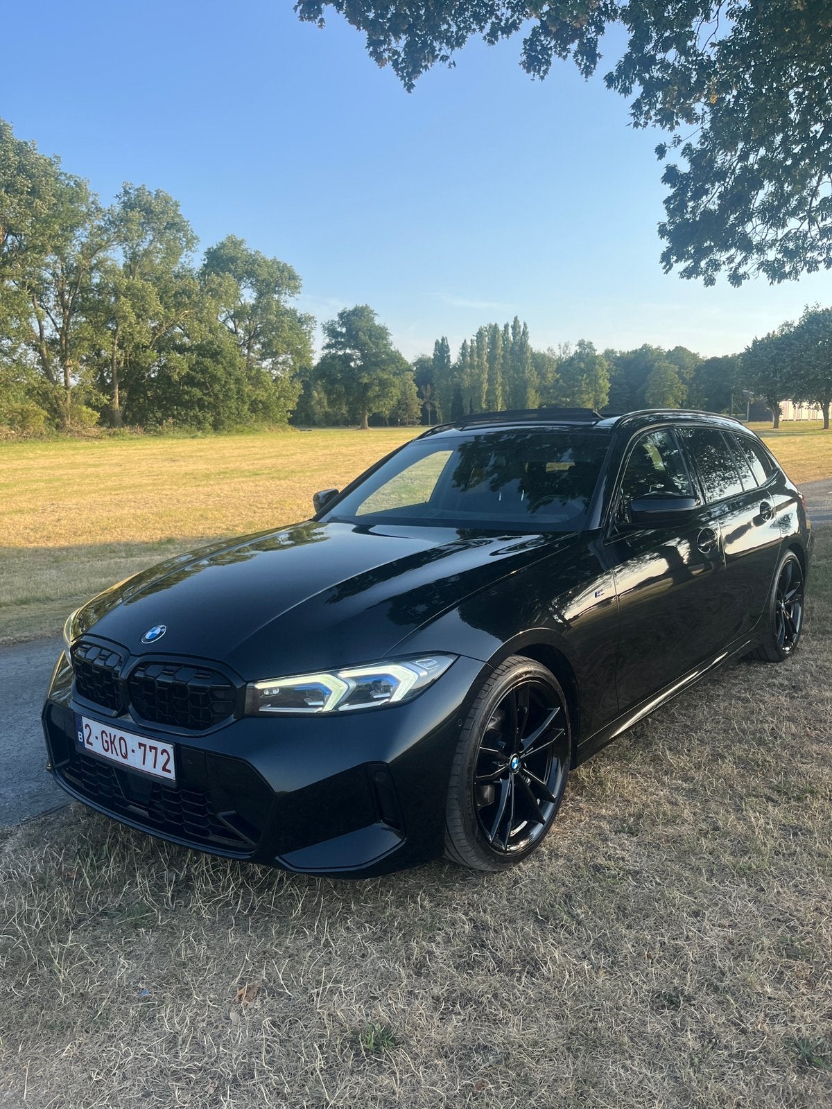 Bmw 320i G21 LCI 184cv Pack M Full black - Garantie 11/27, Auto's, BMW, Particulier, 3 Reeks, ABS, Achteruitrijcamera, Adaptieve lichten