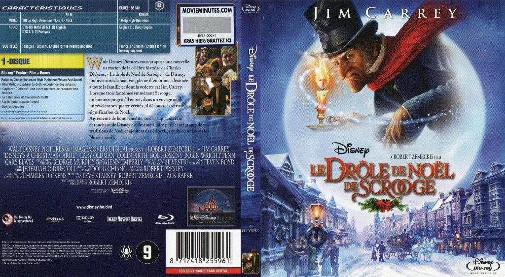 le drole de noel de scrooge (blu-ray) neuf, Ophalen of Verzenden, Zo goed als nieuw, Drama