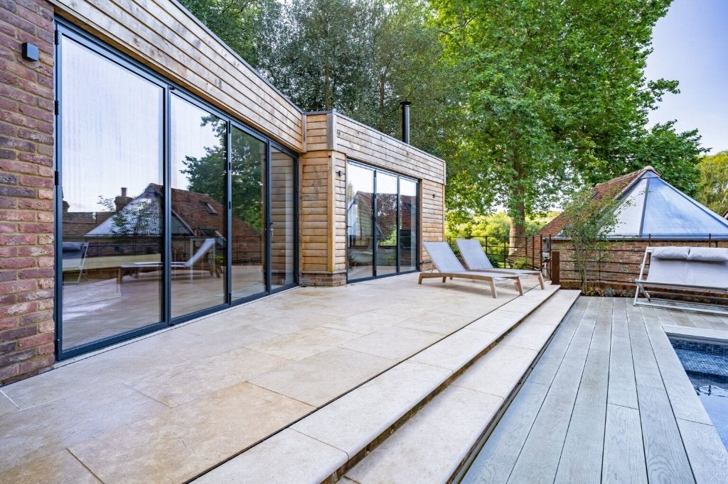630m2! CHATEAU VIEUX BANEN TEGELS 60CM,, Tuin en Terras, Ophalen, Kalksteen