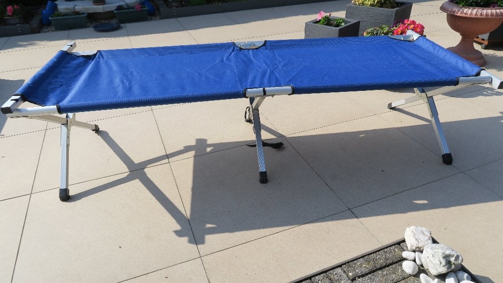 OPVOUWBAAR CAMPINGBED MET DRAAGZAK, Caravans en Kamperen, Kampeermeubelen, Ophalen, Zo goed als nieuw, Overige