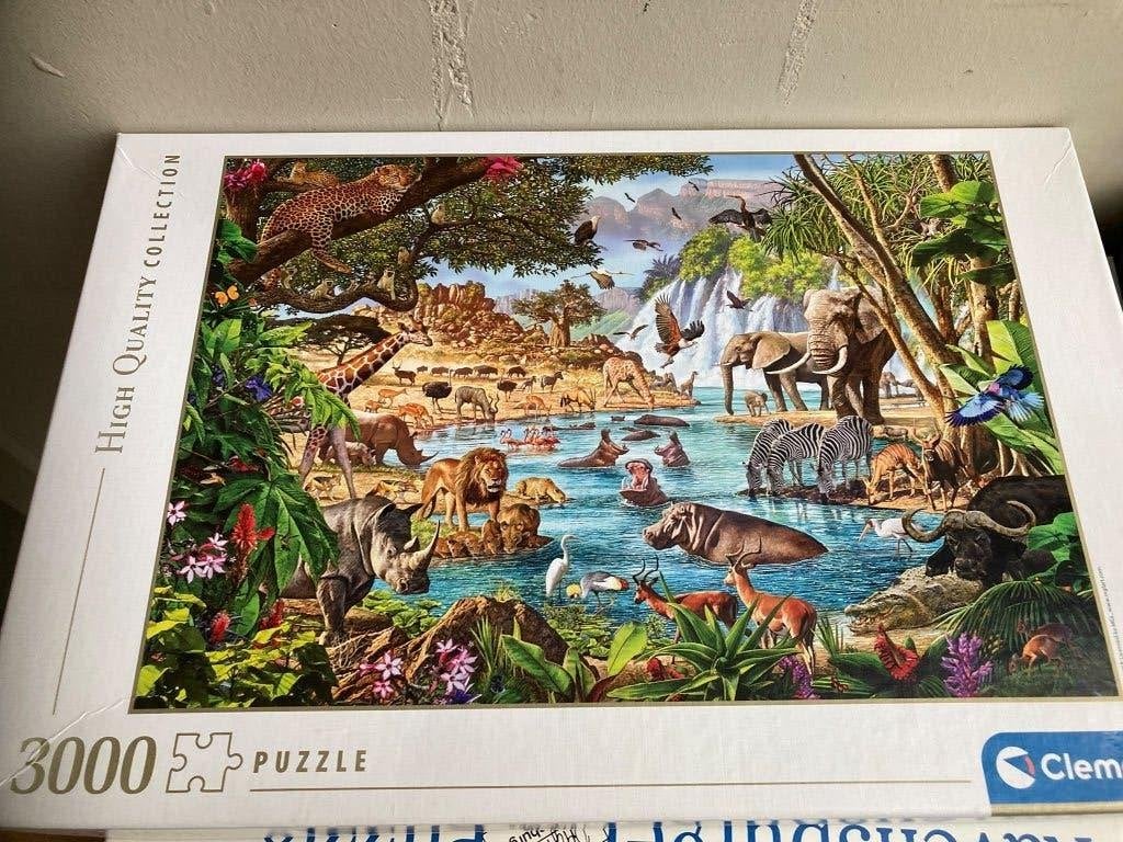 4 Puzzels 3000 stukken, Ophalen, Meer dan 1500 stukjes, Zo goed als nieuw, Legpuzzel