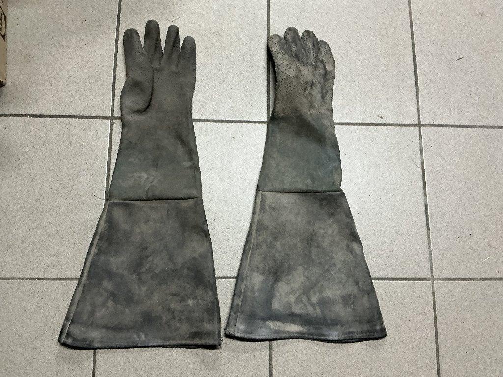 zandstraal handschoenen, Bricolage & Construction, Matériel de nettoyage, Enlèvement, Utilisé, Autres types