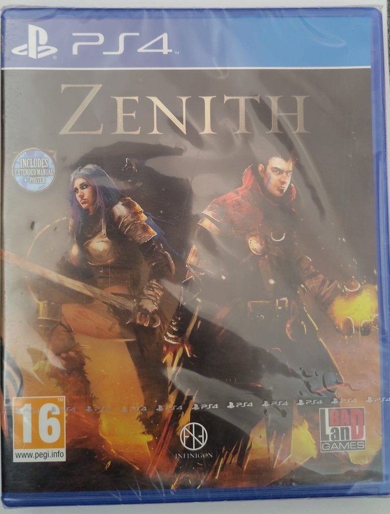 Zenith, Neuf, 1 joueur, Jeu de rôle (Role Playing Game), À partir de 16 ans