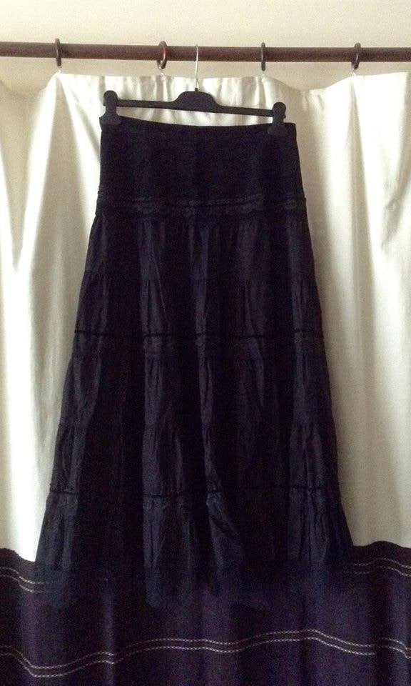 Jupe longue noire M, Taille 38/40 (M), Enlèvement ou Envoi, Comme neuf, Sous le genou
