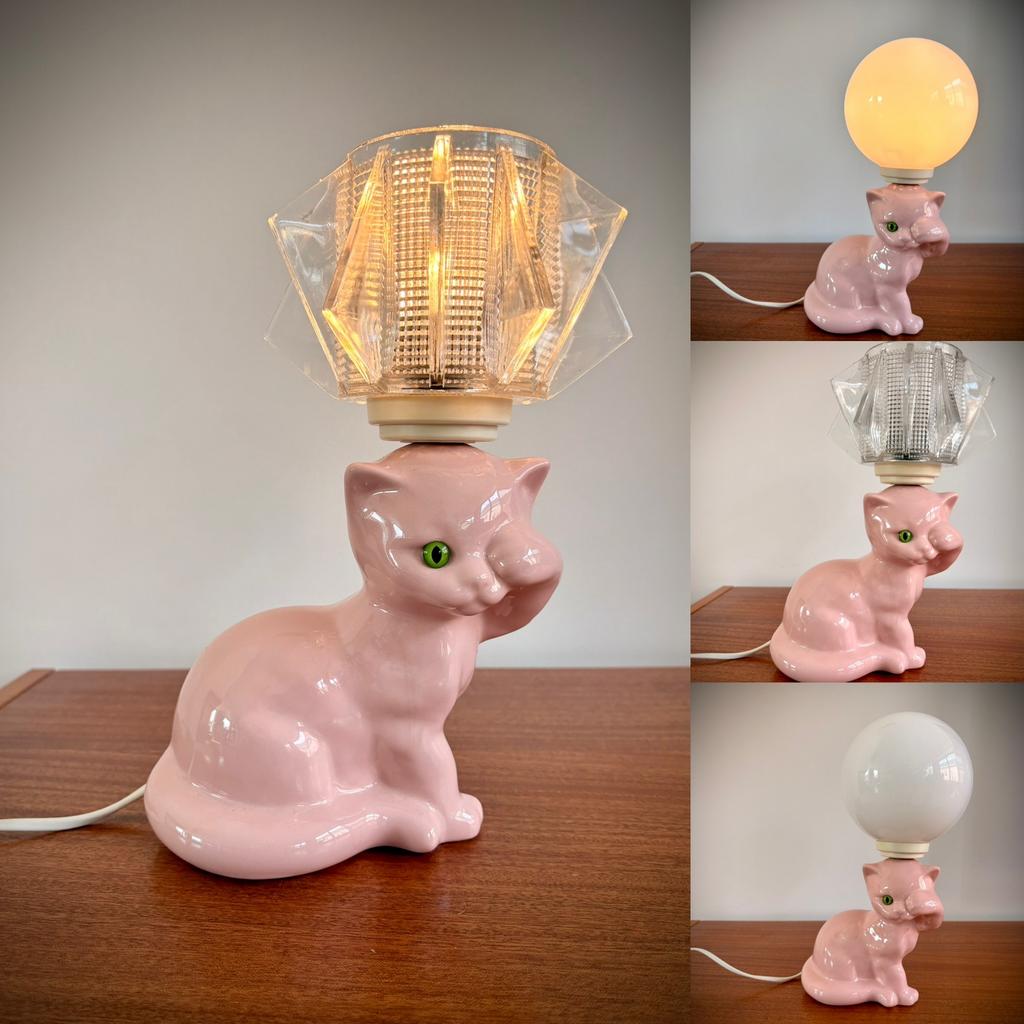 🐱✨Uniek Schattig Vintage Kinderkamerlampje✨🐱, Ophalen of Verzenden, Zo goed als nieuw