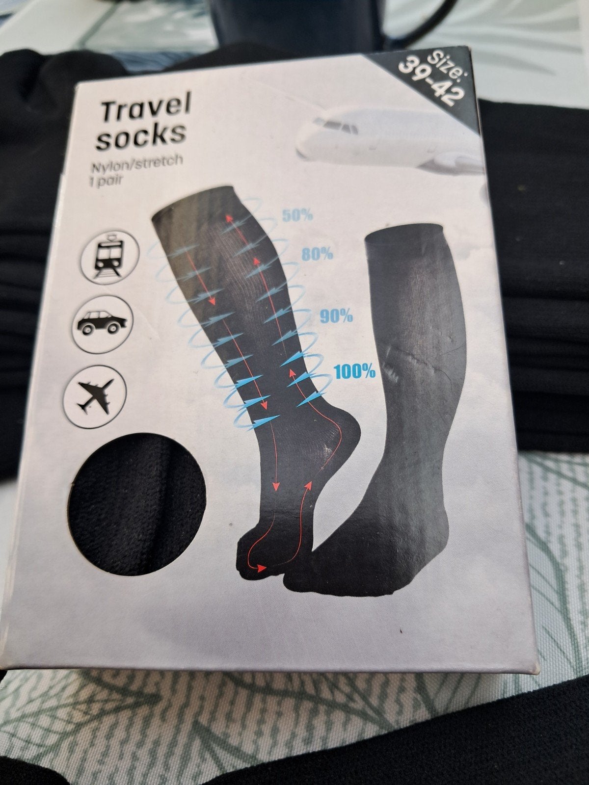 travel socks - steunkousen maat 39-42, Kleding | Dames, Sokken en Kousen, Ophalen, Maat 39 t/m 42
