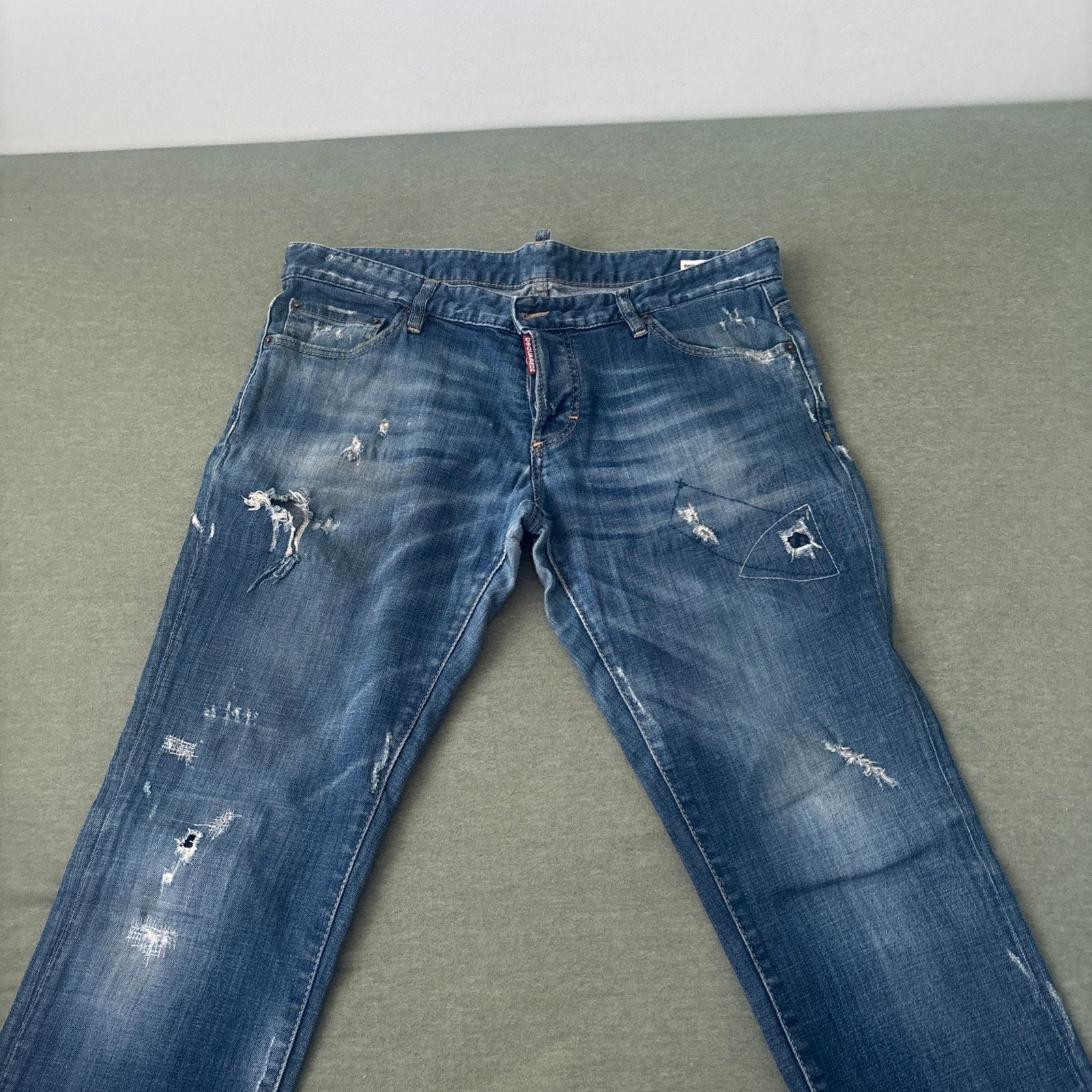 Dsquared2 Men's Distressed Blue Jeans - Size 52, Kleding | Heren, Ophalen of Verzenden, Zo goed als nieuw