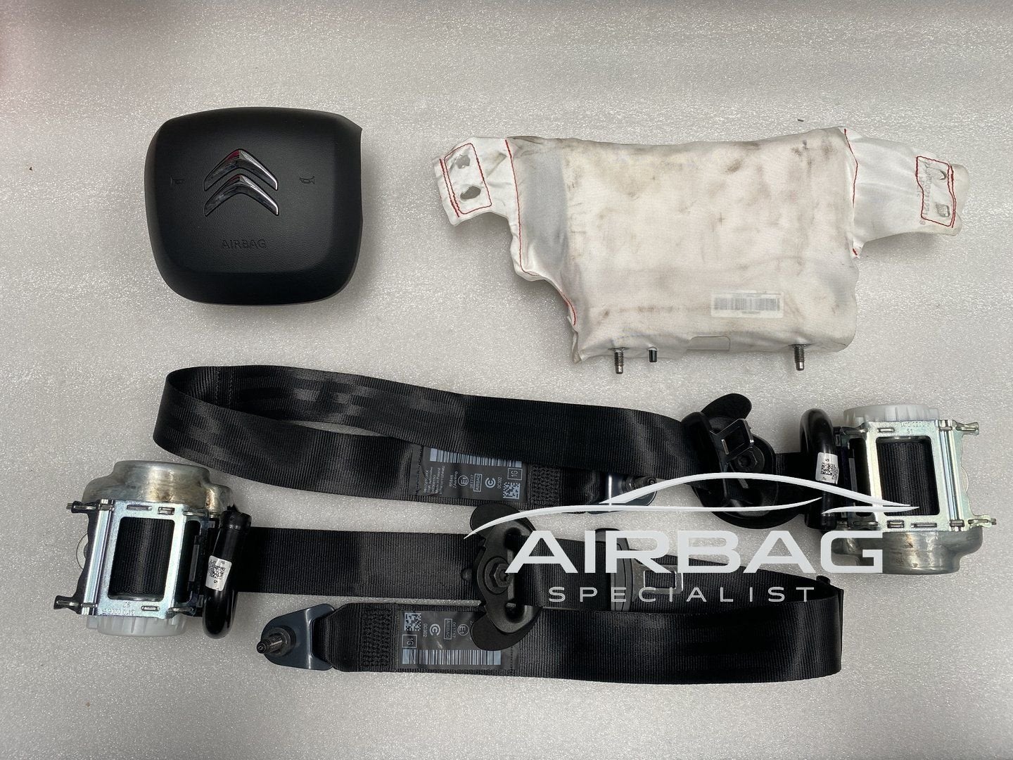 CITROEN BERLINGO 2019+ airbag set stuur airbag passagier air, Gebruikt, -, -, Ophalen of Verzenden