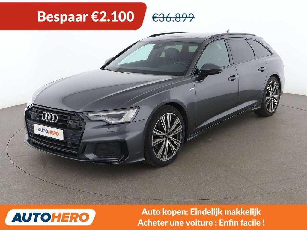 Audi A6 40 TDI Mild-Hybrid S-Line (automatique), Autos, Audi, Argent ou Gris, Euro 6, 1968 cm³, Noir