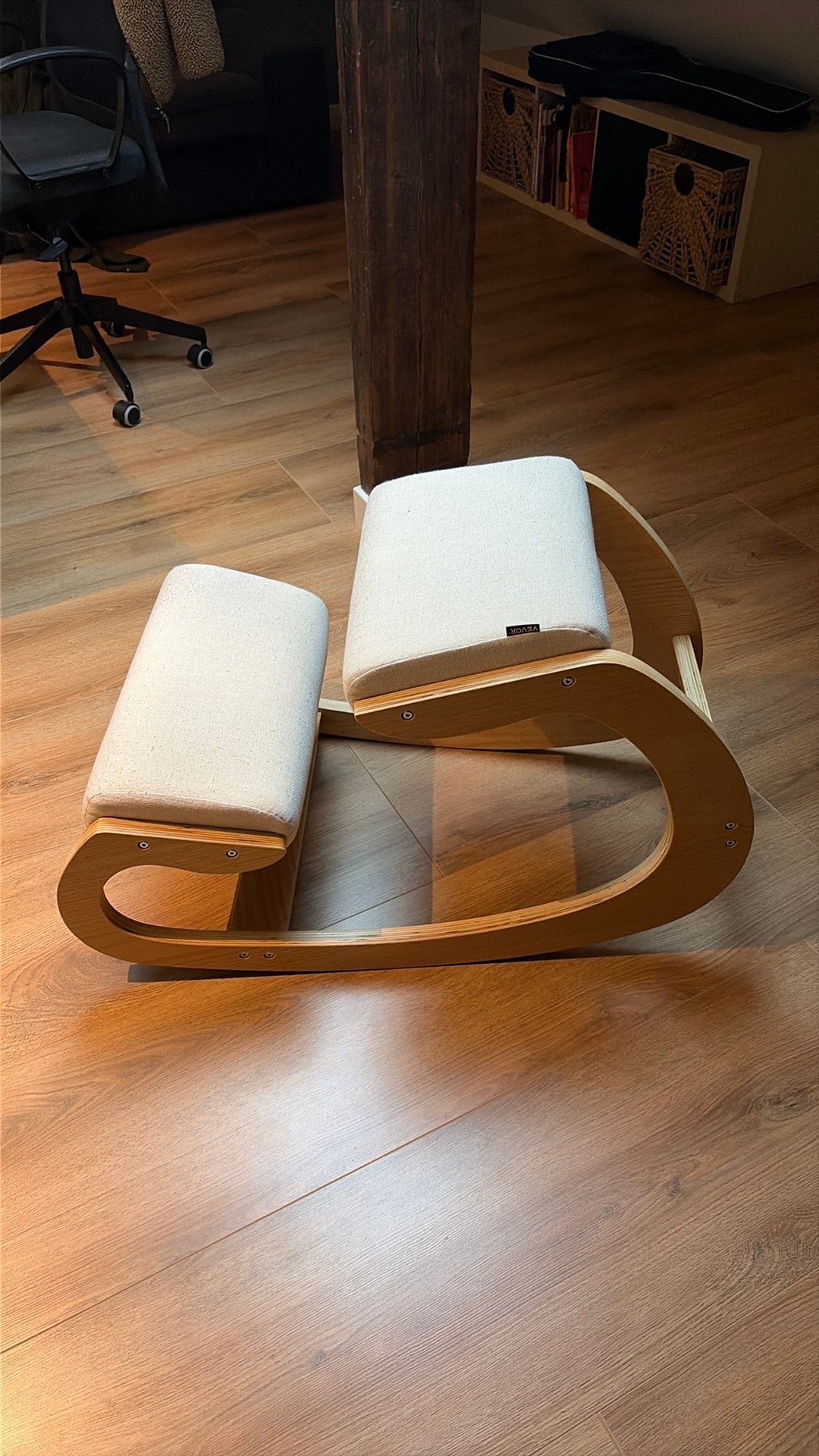 Siege ergonomique à genoux beige, Maison & Meubles, Enlèvement, Comme neuf, Beige