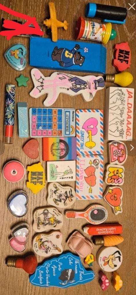 Erasers collectie, Overige typen, Meerkleurig, Ophalen of Verzenden, Zo goed als nieuw
