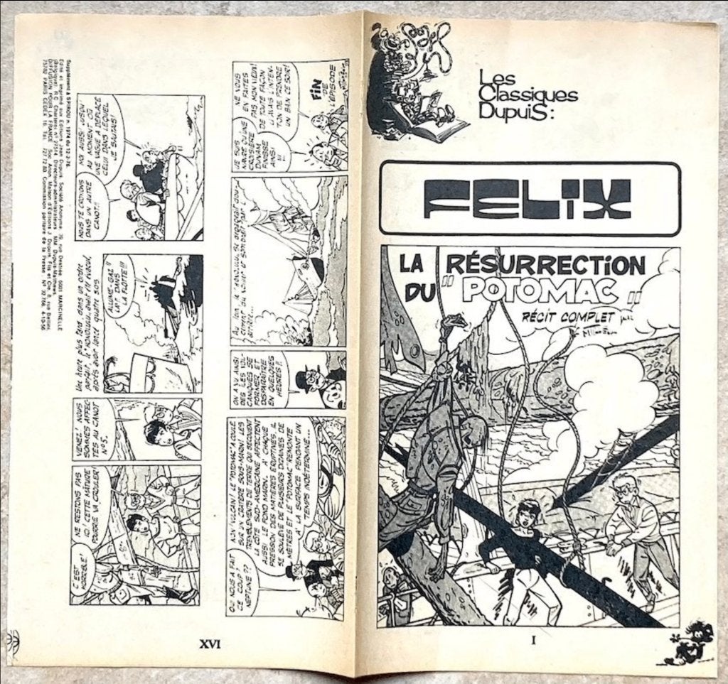 Félix - La réssurection du "Potomac" Maurice Tillieux, Enlèvement ou Envoi, Une BD, Neuf, M. Tillieux