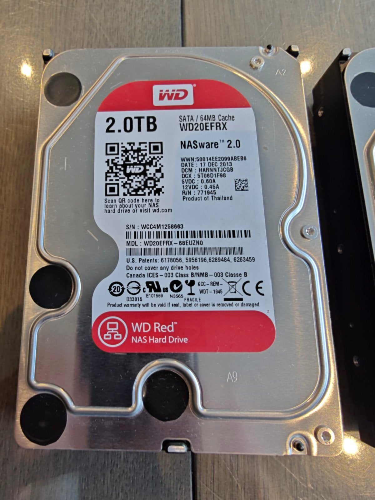 WD Red nas 2TB Hard drive, Computers en Software, Ophalen of Verzenden, NAS