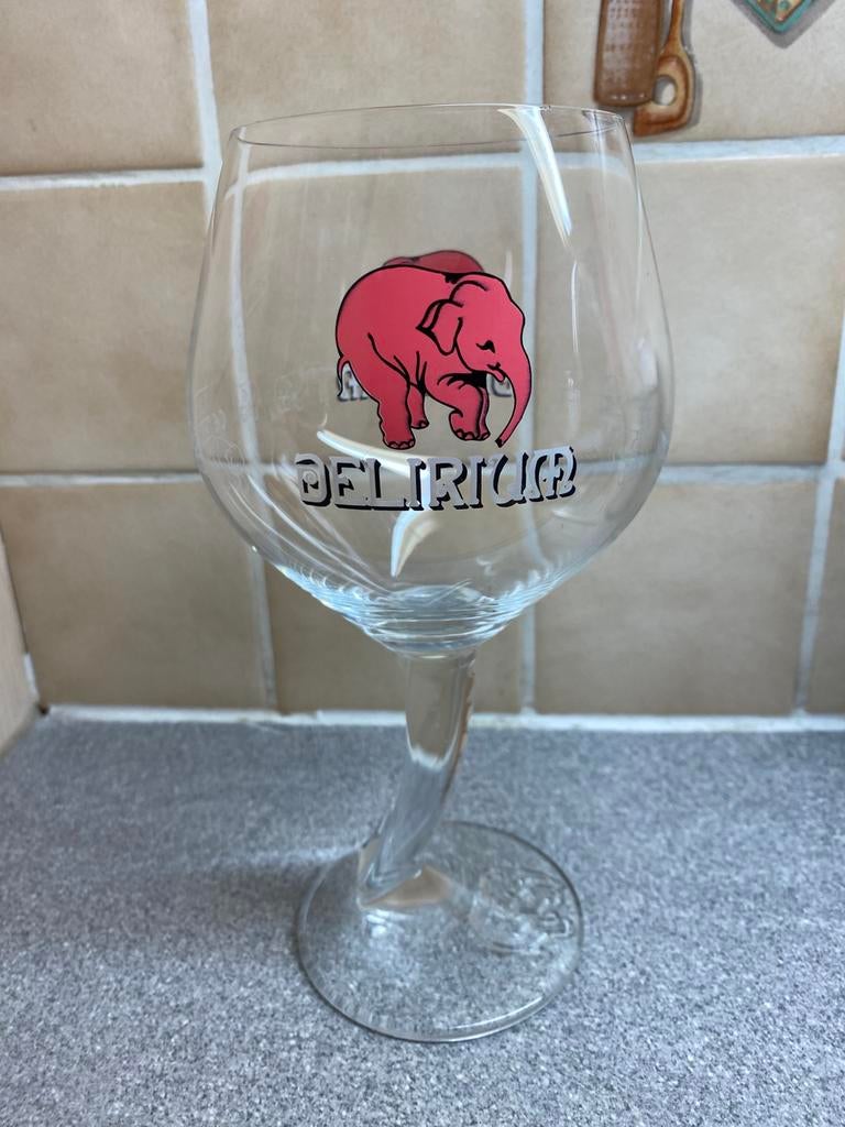 Delirium bierglas 33 cl, Ophalen of Verzenden, Zo goed als nieuw