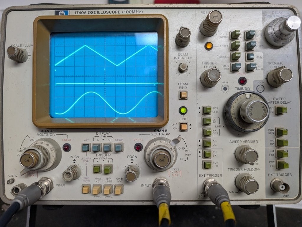 Oscilloscope HP 1740A 100 MHz, Enlèvement, Utilisé, Électricité