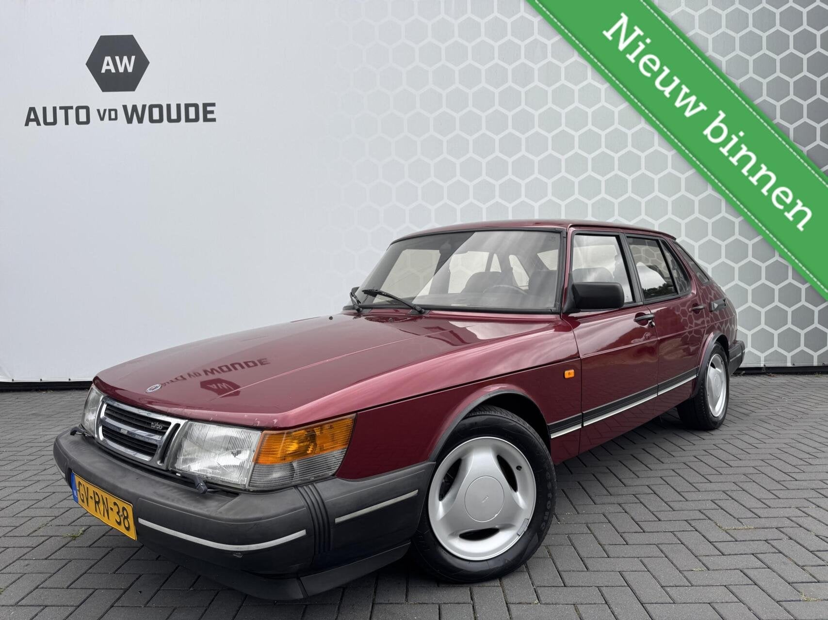 Saab 900 S 2.0 Turbo Leer Elek ramen 5 deurs Nieuwe APK, Autos, Saab, Achat, Entreprise, Noir, 5 portes
