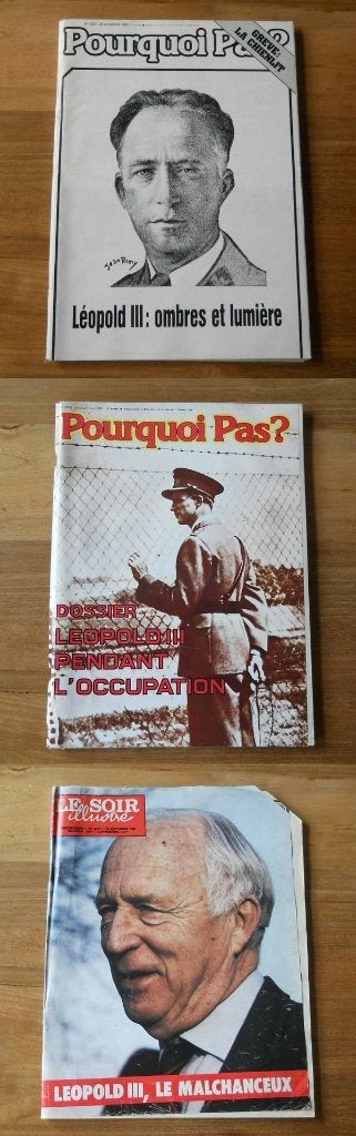 Lot de 3 magazines sur Léopold III - Pourquoi pas ?, Collections, Enlèvement, Utilisé, Magazine ou livre