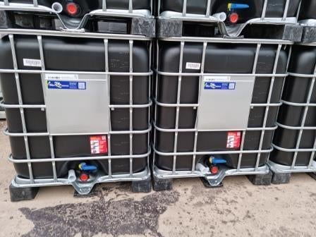 NIEUWE Zwarte ibc van 1060 op pvc pallet ( Tonnen,Vaten ), 150 liter of meer, Ophalen, Nieuw, Kunststof