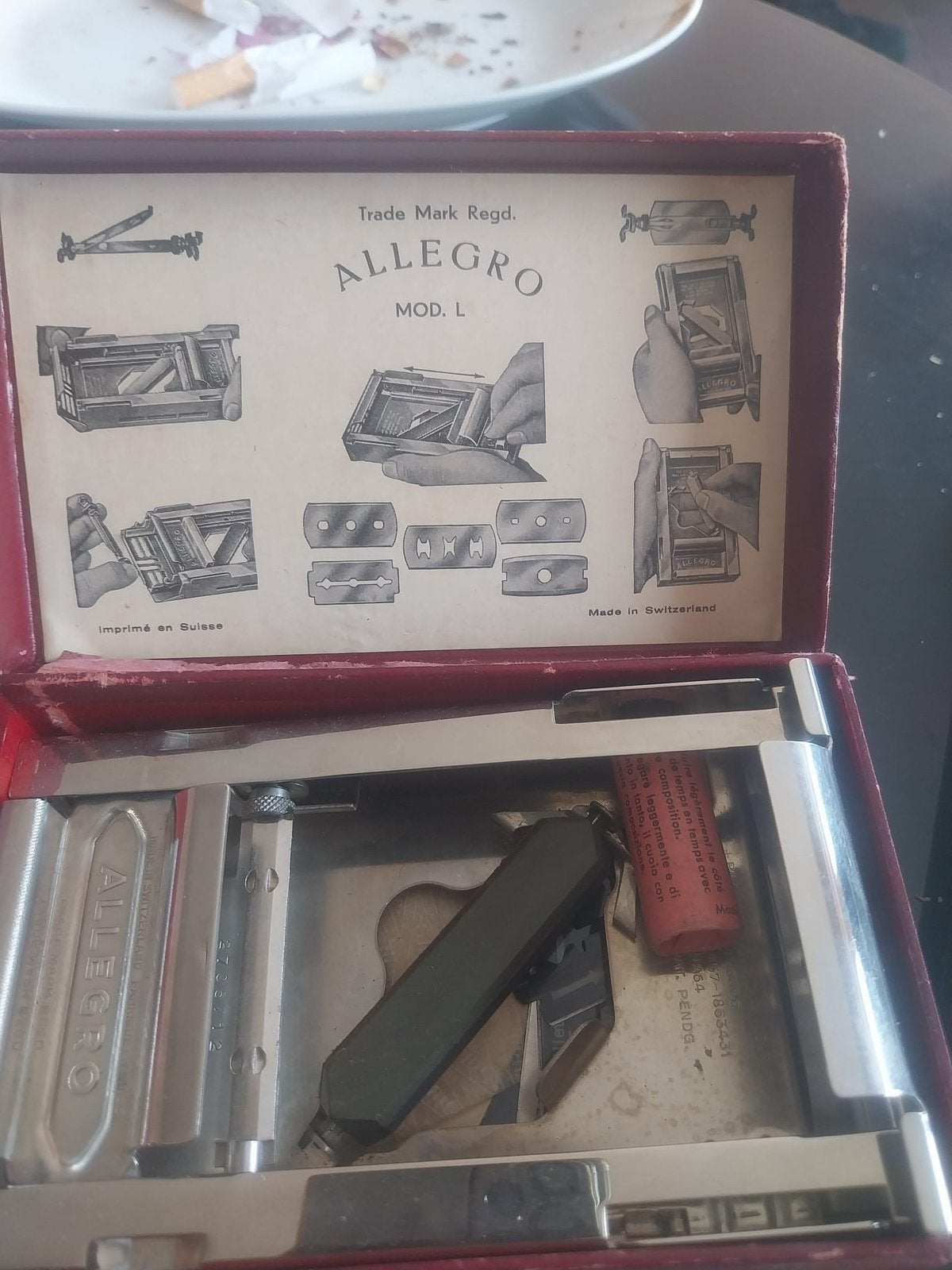 ALLEGRO Mod. L vintage scheermessenslijper – Zwitserland, Ophalen, Zo goed als nieuw