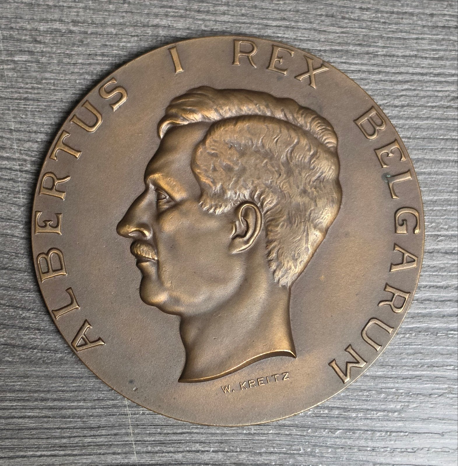 9cm Koning Albert I Koninklijk Belgisch Koloniaal Instituut, Ophalen of Verzenden