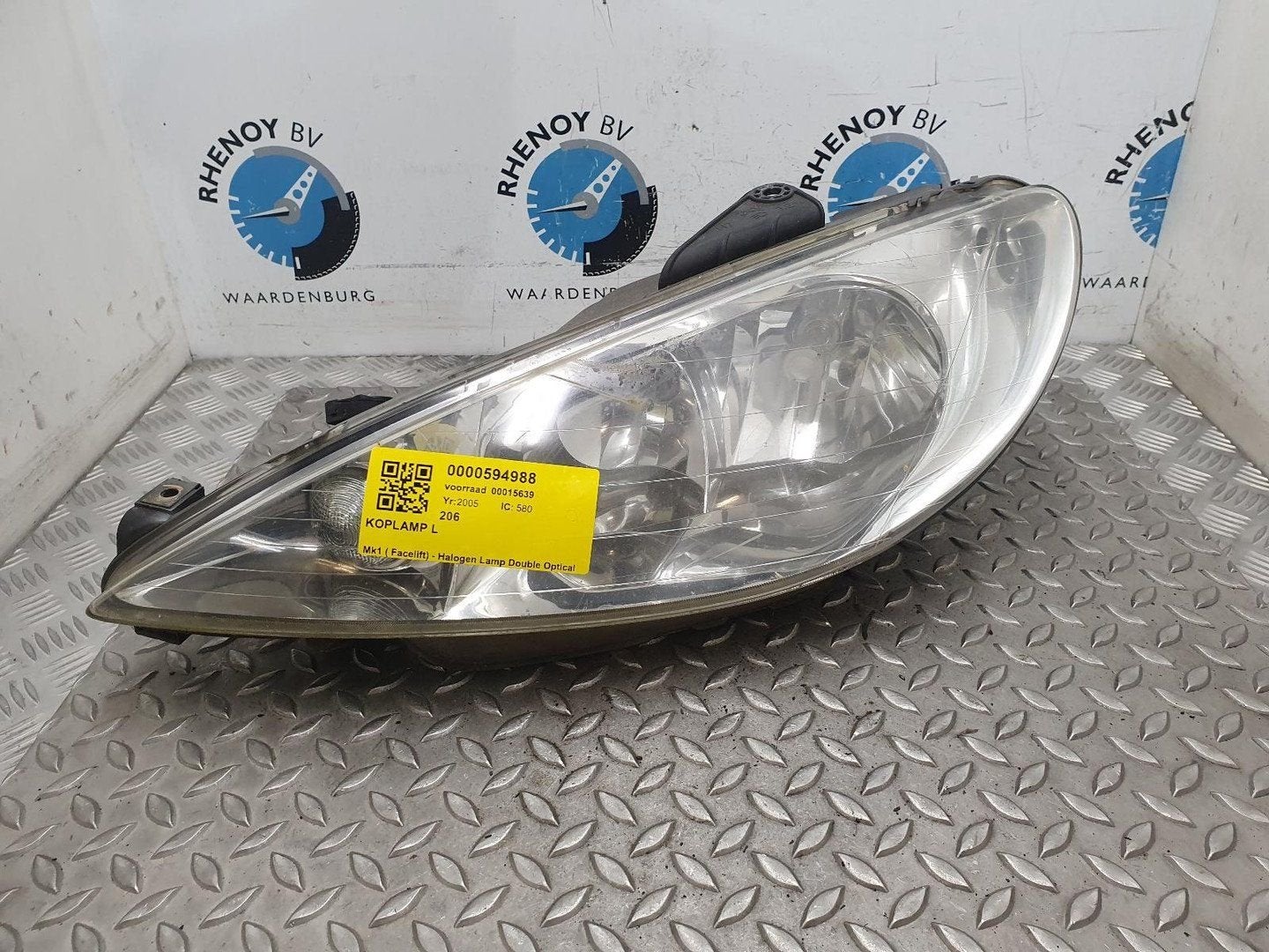 PEUGEOT 206 2.0 HDi Quiksilver  KOPLAMP L 2005, Ophalen of Verzenden, Gebruikt, Stiba lid