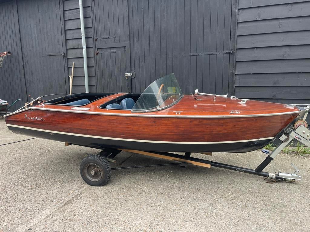 Houten speedboot nordson, Ophalen of Verzenden, Zo goed als nieuw, Hout, Buitenboordmotor