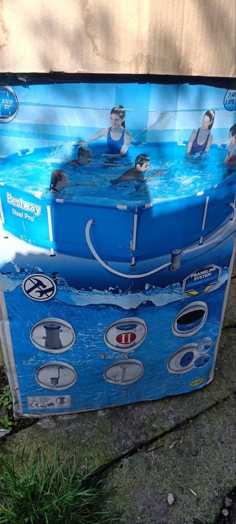 Zwembad rond, Tuin en Terras, Ophalen, Skimmer