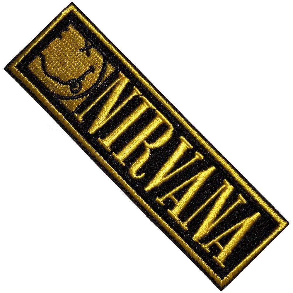 Nirvana Logo &amp; Happy Face Bordered Small Patch off., Collections, Enlèvement ou Envoi, Neuf