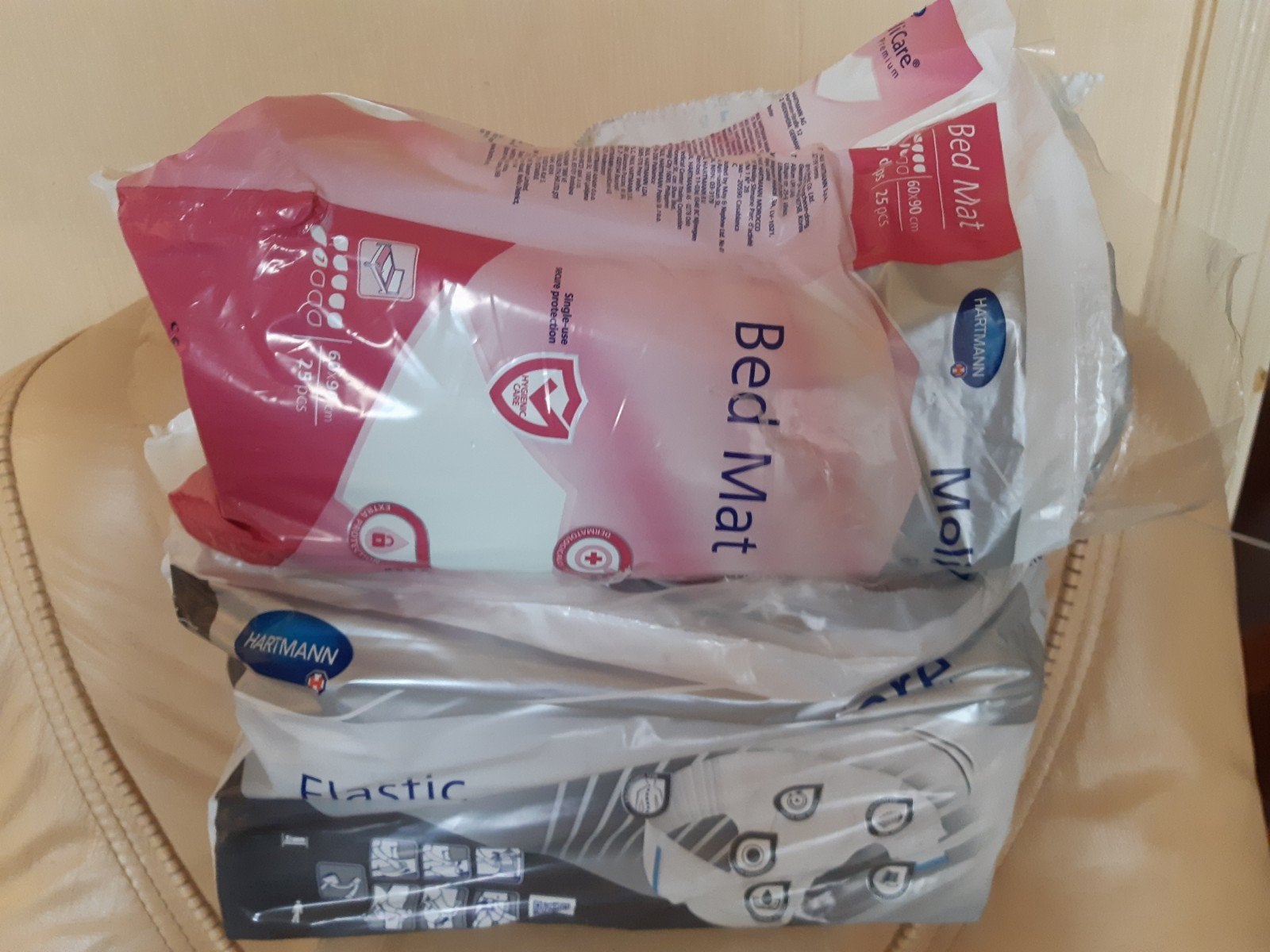 alèse et lange adulte, Enlèvement